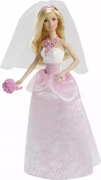 ﻿mattel Barbie Lalka Panna Młoda W Ślubnej Sukni