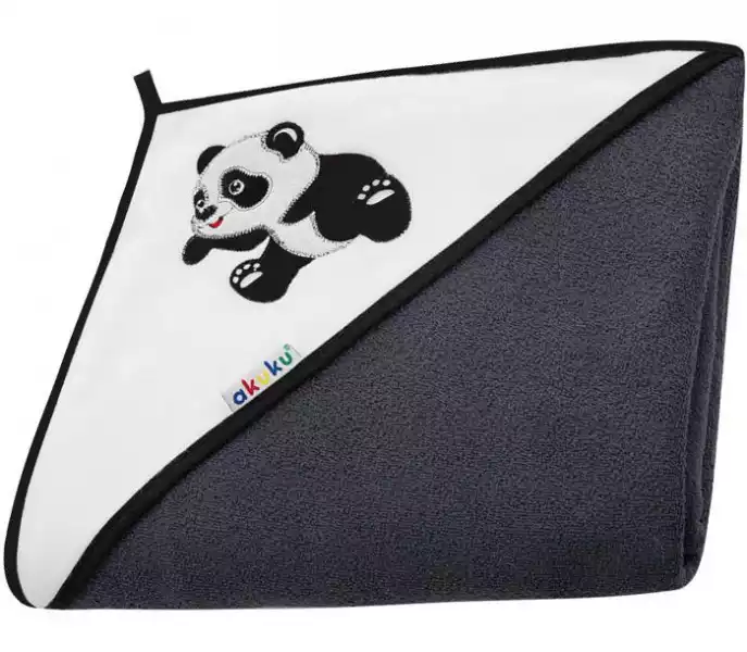 ﻿akuku Okrycie Kąpielowe 100X100 Ręcznik Panda 1251