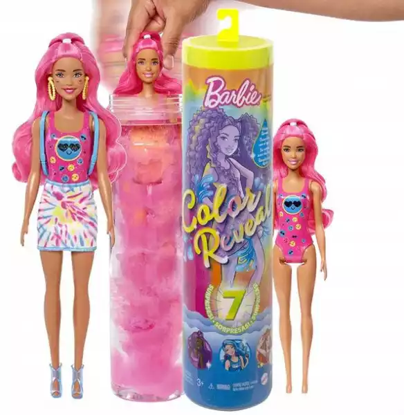 Barbie Kolorowa Niespodzianka Neon Color Reveal