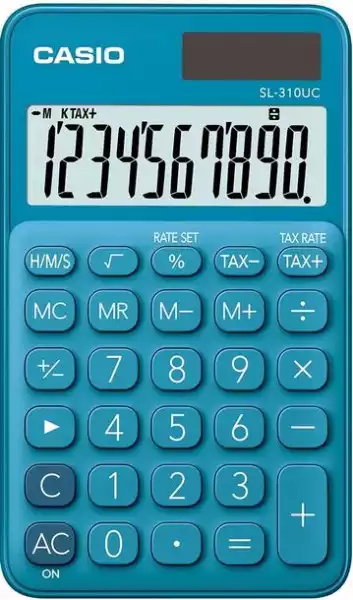 Kalkulator Kieszonkowy Casio Sl-310Uc-Bu Niebieski