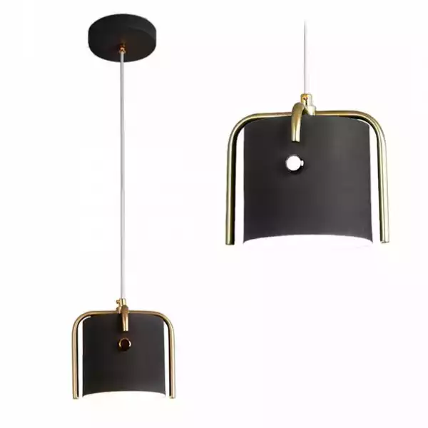 Lampa Sufitowa Wisząca Metalowa Elegant Czarny E27