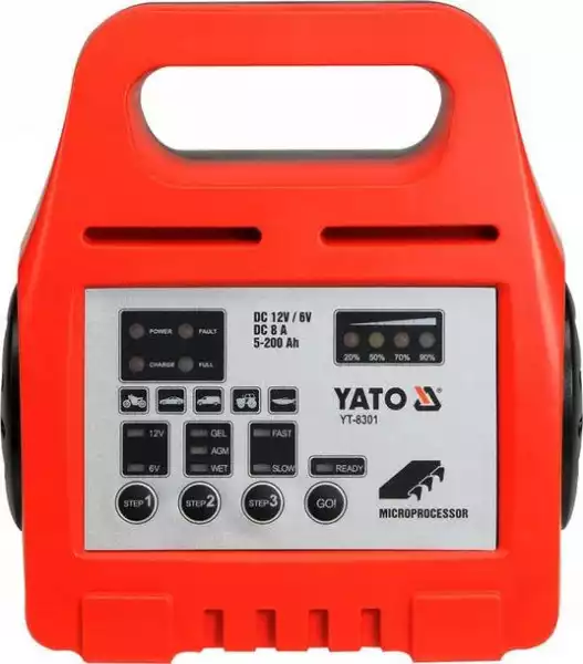 Yato Prostownik Elektroniczny 6/12V 200Ah Yt-8301