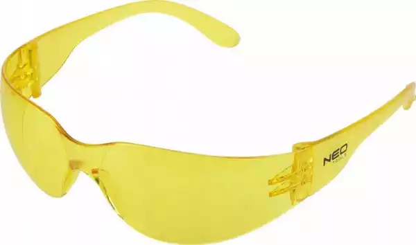 ﻿neo Okulary Ochronne Poliwęglan Gogle Żółte Bhp