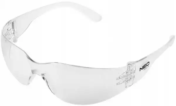 Neo 97-502 Okulary Ochronne Biale Soczewki Klasa F
