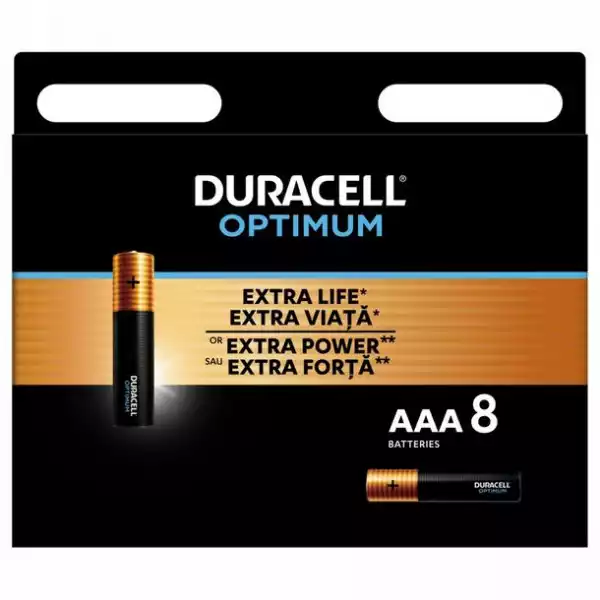 8X Bateria Alkaliczna Aaa Lr03 R3 Duracell Optimum