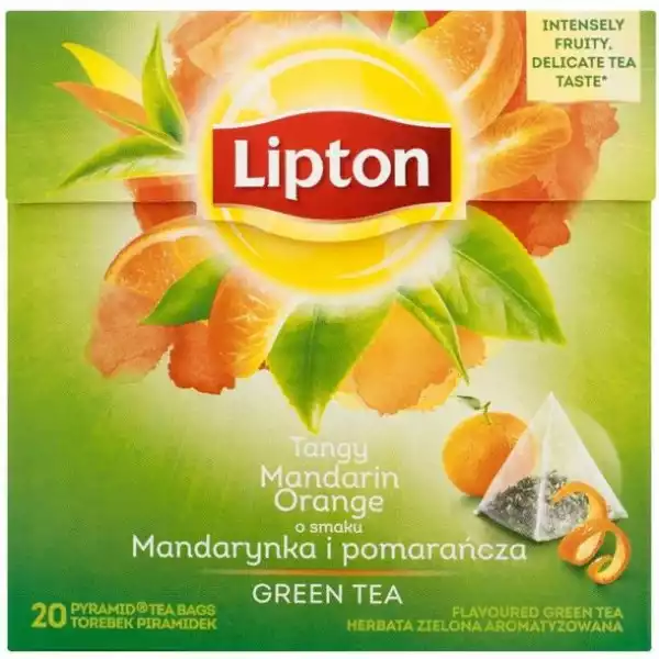 Herbata Zielona Lipton Green Tea Mandarynka 20Szt