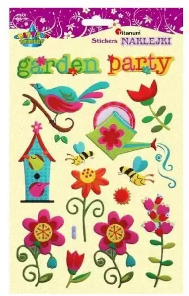 ﻿naklejki Wypukłe Miękkie Garden Party 14Szt
