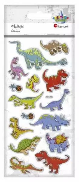 ﻿naklejki Wypukłe Miękkie Dinozaury 15Szt