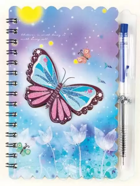 ﻿notes Na Spirali Z Długopisem Butterfly 30K