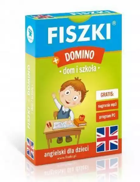 ﻿angielski. Fiszki + Gra Domino - Dom I Szkoła