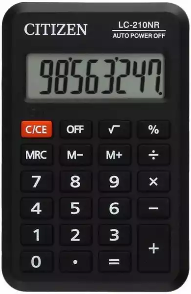Kalkulator Kieszonkowy Citizen Lc-210Nr 8 Cyfr