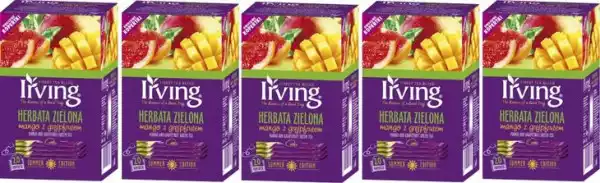 Herbata Zielona Irving Mango Z Grejpfrutem 100Szt