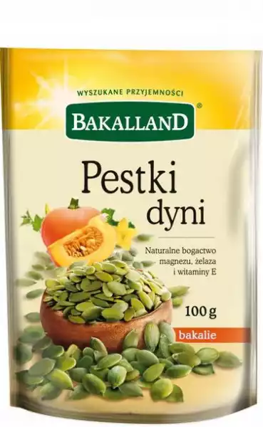 ﻿pestki Dyni Łuskane Bakalland 100G