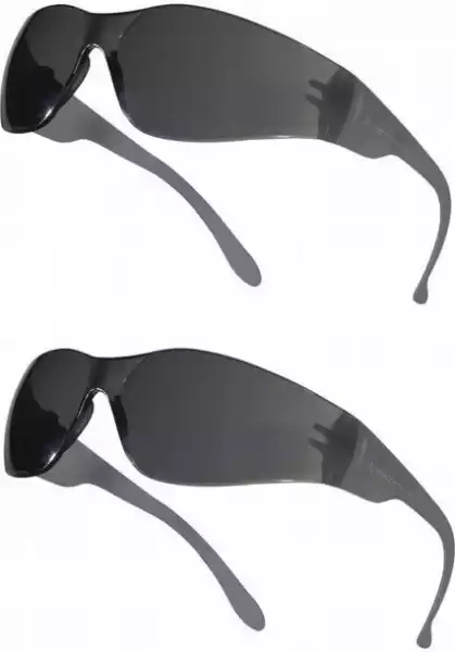 ﻿okulary Ochronne Poliwęglan Przydymione Uv400 X 2