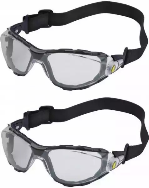 ﻿jednoczęściowe Okulary Poliwęglan Bhp Ochronne X 2