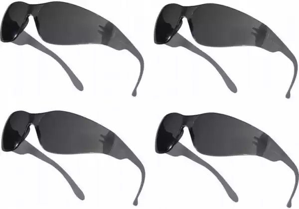 ﻿okulary Ochronne Poliwęglan Przydymione Uv400 X 4