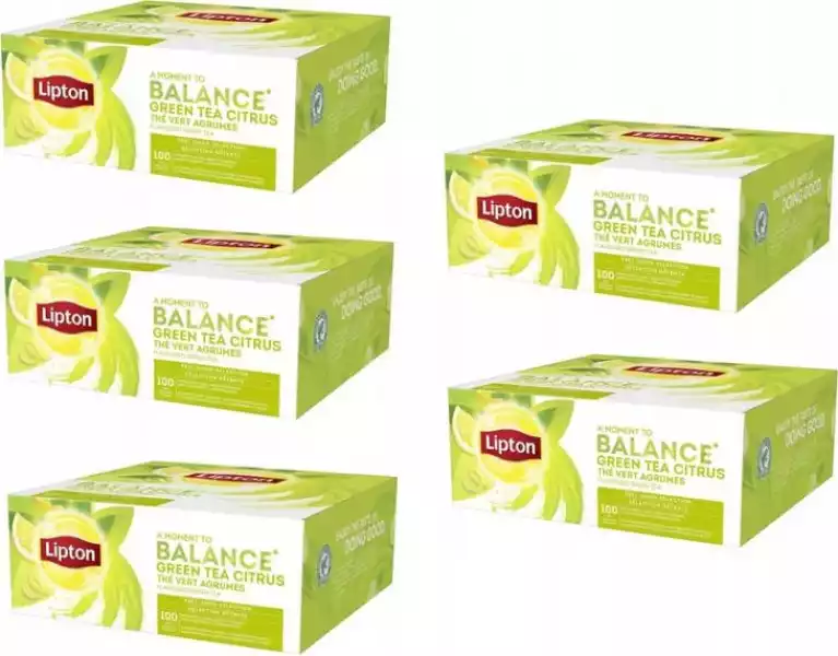 Lipton Herbata Zielona Cytrusowa Zestaw 500 Kopert