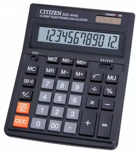 ﻿duży Kalkulator Biurowy Citizen Sdc-444S Procenty