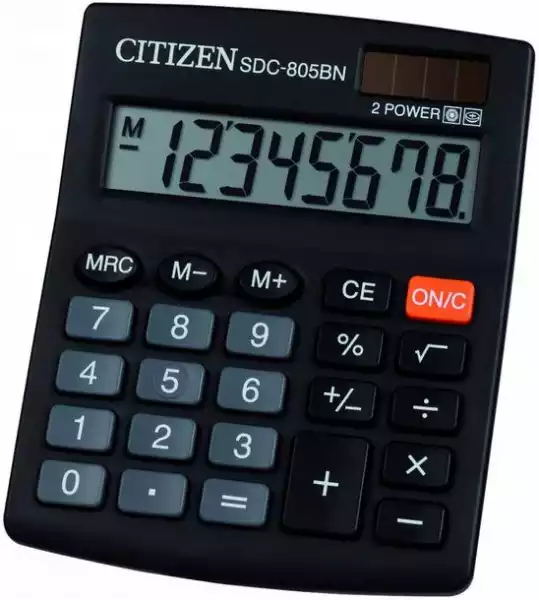 ﻿kalkulator Biurowy 8-Cyfrowy Czarny Duży