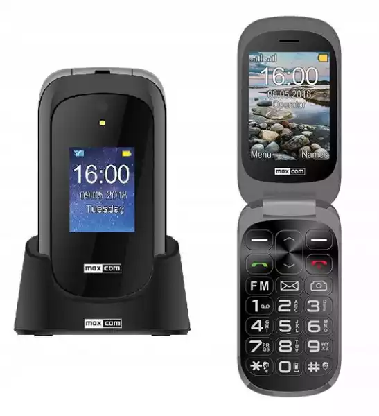 ﻿telefon Komórkowy Dla Seniora Maxcom Mm825 Klapka