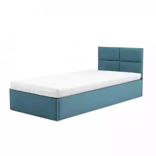 ﻿łóżko Tapicerowane Monos Podnoszone 90X200 Z Materacem Piankowym
