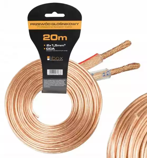 ﻿kabel Przewód Głośnikowy 2X1,5Mm Cca Hq 20 Metrów