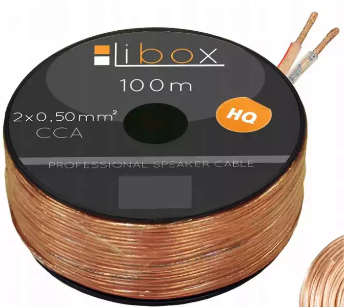 ﻿kabel Przewód Głośnikowy 2X0,50Mm Cca 100 Metrów
