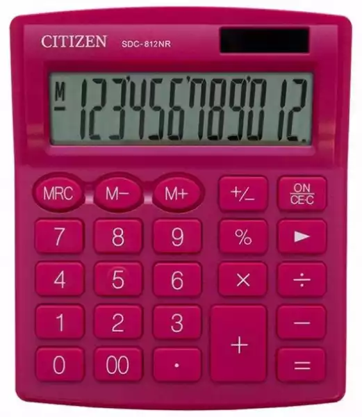 ﻿kalkulator Biurowy Citizen Sdc-812Nrpke Różowy