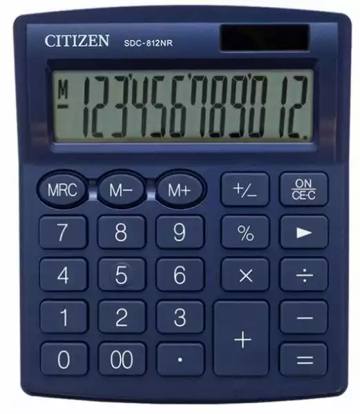 Kalkulator Biurowy Citizen Sdc812Nrnve - Granatowy