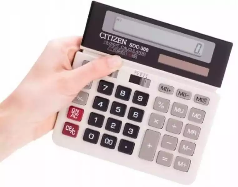 Kalkulator Biurowy Citizen Sdc-368, 12-Cyfrowy