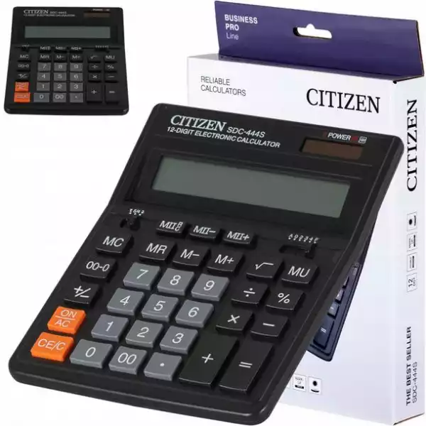 ﻿duży Kalkulator Biurowy Citizen Sdc-444S Procenty