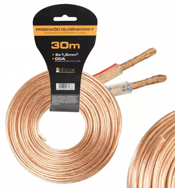﻿kabel Przewód Głośnikowy 2X1,5Mm Cca Hq 30 Metrów