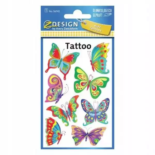 Tatuaże Zmywalne Dla Dzieci Motyle Z-Design 56742