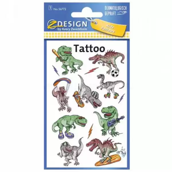 Tatuaże Zmywalne Dla Dzieci Dinozaury Z-Desi 56772