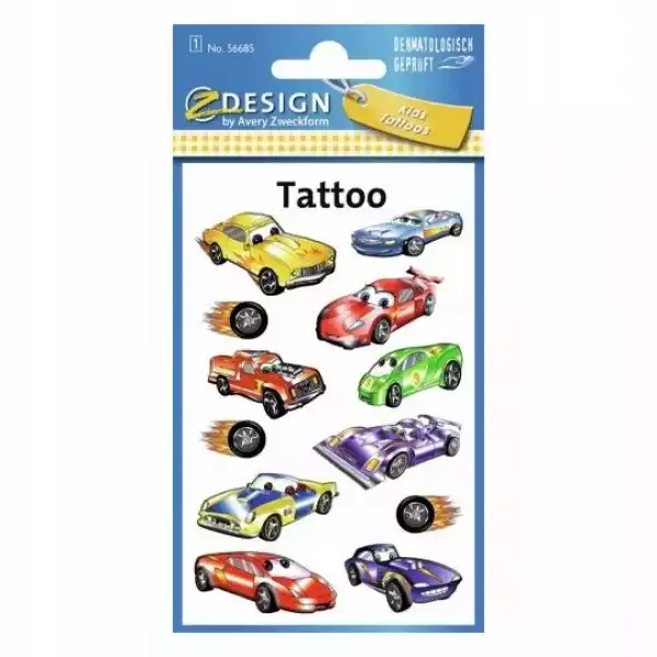 Tatuaże Zmywalne Dla Dzieci Auta Z-Design 56685