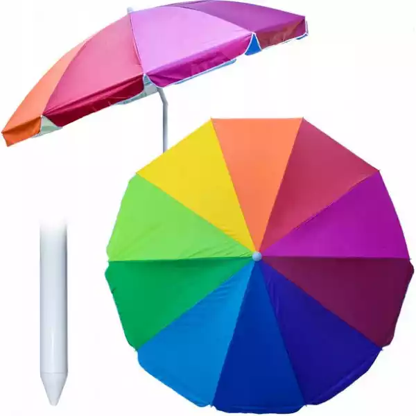 ﻿parasol Kolorowy Ogrodowy Plażowy Na Balkon 220Cm
