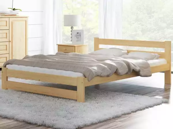 ﻿łóżko Drewniane Kada 140X200 Nielakierowane Sosna
