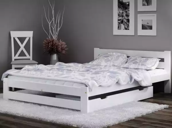 ﻿łóżko Drewniane Kada 140X200 Eko Białe
