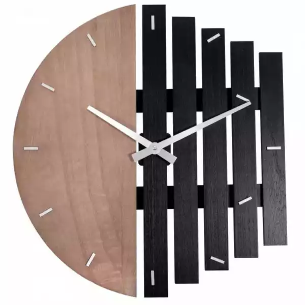 ﻿nowoczesny Zegar Ścienny Duży Drewniany Cichy