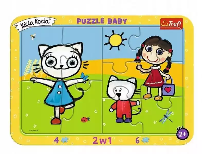 ﻿puzzle Ramkowe Baby - Szczęśliwa Kicia Kocia Trefl