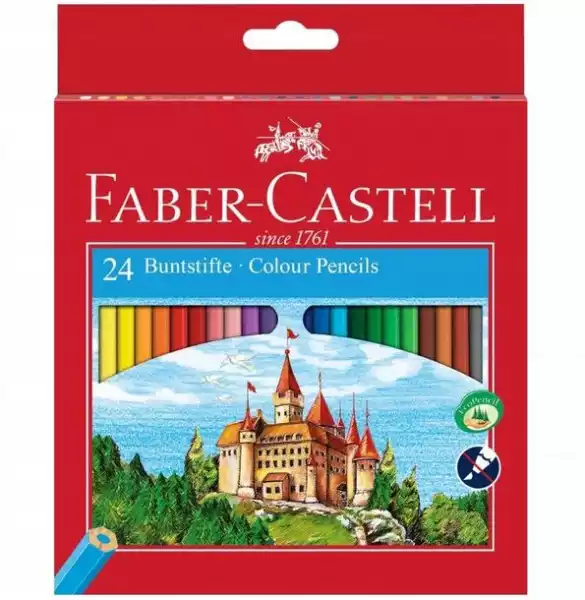 Kredki Zamek 24 Kolory Faber Castell