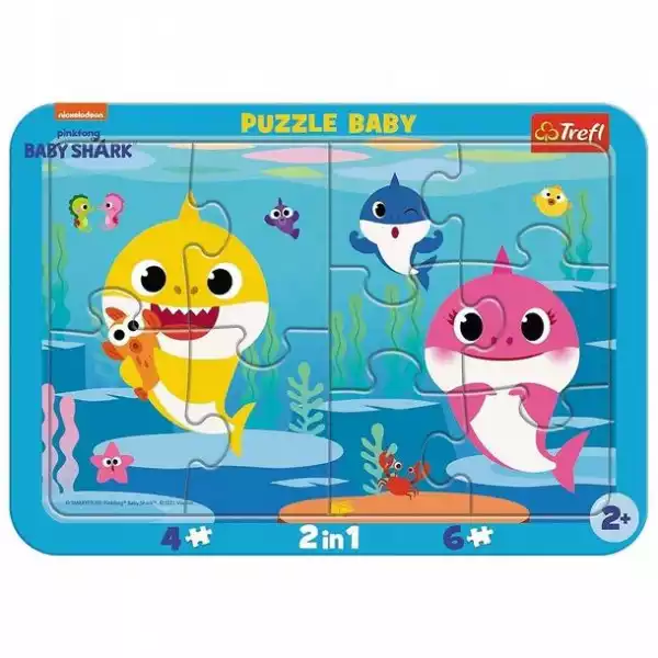﻿puzzle Ramkowe Baby - Wesołe Rekiny Trefl