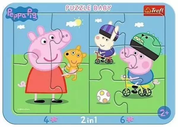 ﻿puzzle Ramkowe Baby - Wesoła Świnka Peppa Trefl