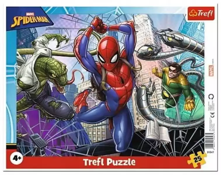 ﻿puzzle Ramkowe 25 Odważny Spiderman Trefl