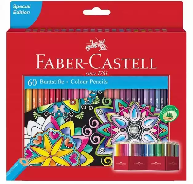 ﻿kredki Zamek 60 Kolorów Faber Castell