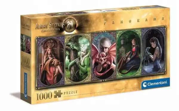 Puzzle 1000 Panorama Anne Stokes Dragon Friendship