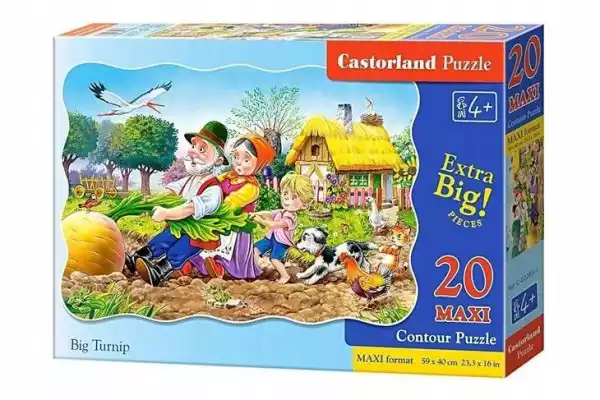 ﻿puzzle 20 Maxi - Duża Rzepka Castor