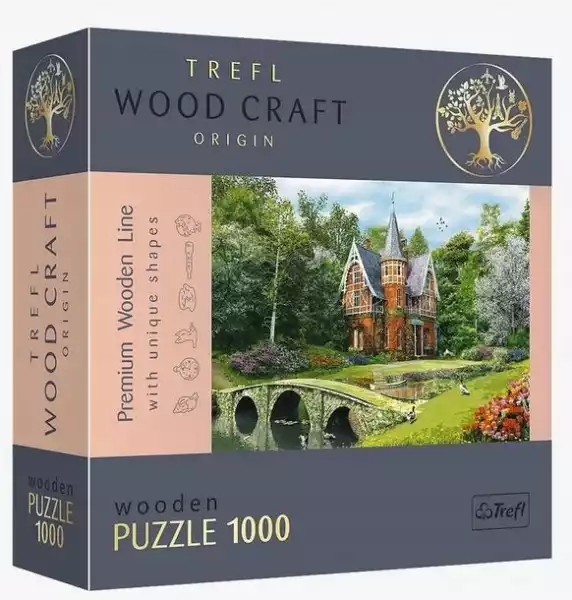 ﻿puzzle Drewniane 1000 Wiktoriański Dom Trefl