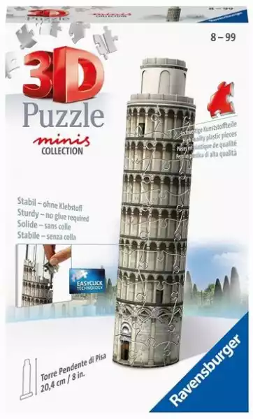 ﻿puzzle 3D 54 Mini Budowle. Krzywa Wieża W Pizie