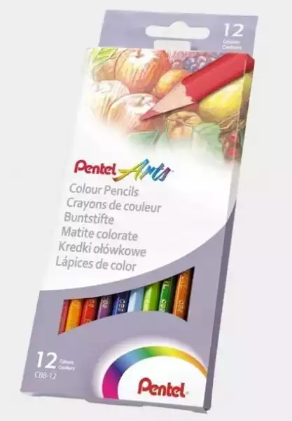 ﻿kredki Ołówkowe 12 Kolorów Pentel